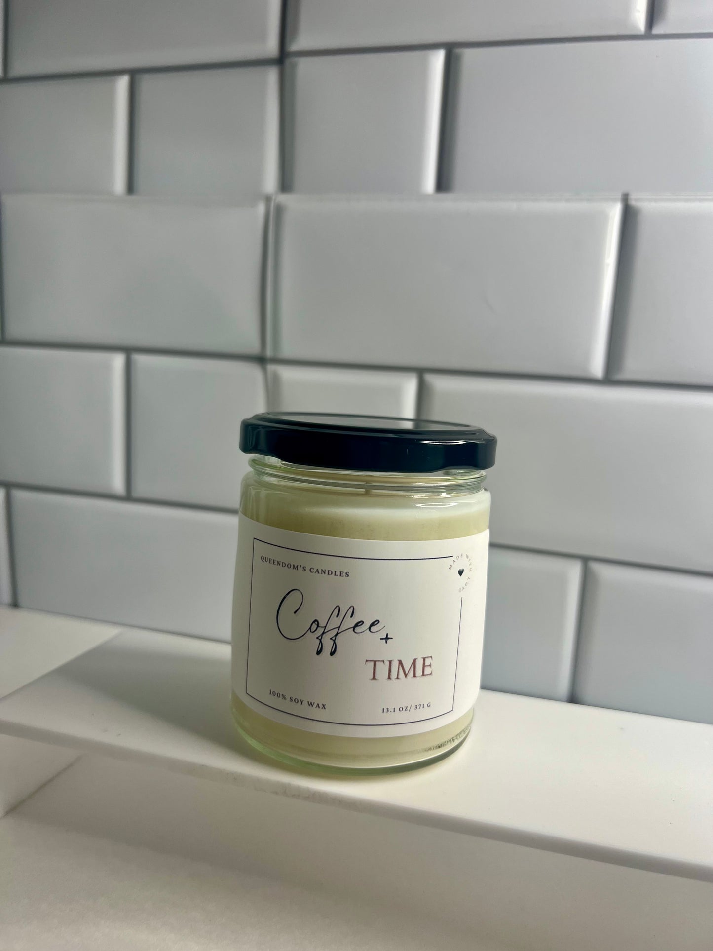 Coffee Time l Soy Wax l Fresh Coffee l Morning Candle l 13 oz l Home Decor l Breakfast Time l Non-Toxic l Brunch Time