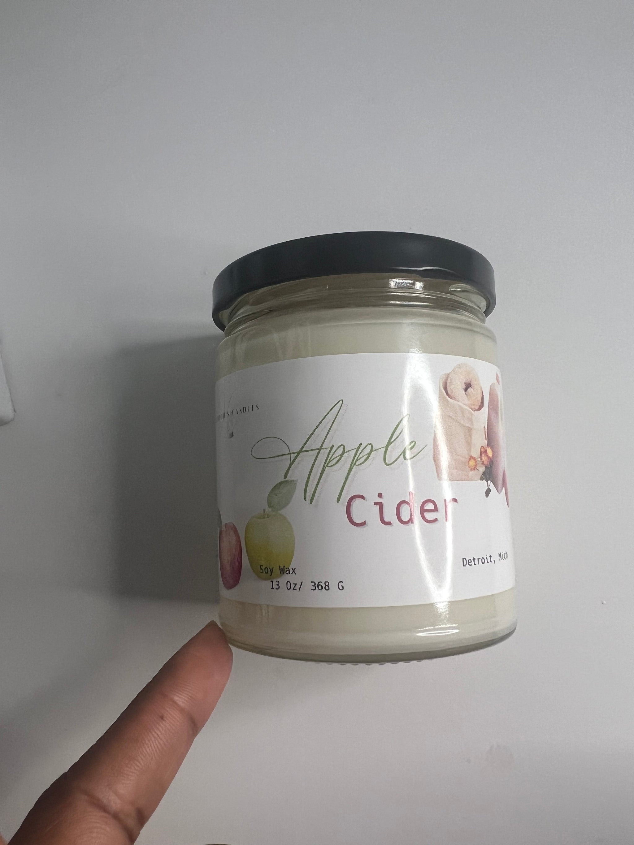 Apple Cider Soy Candle – 100% Handmade with Natural Soy Wax