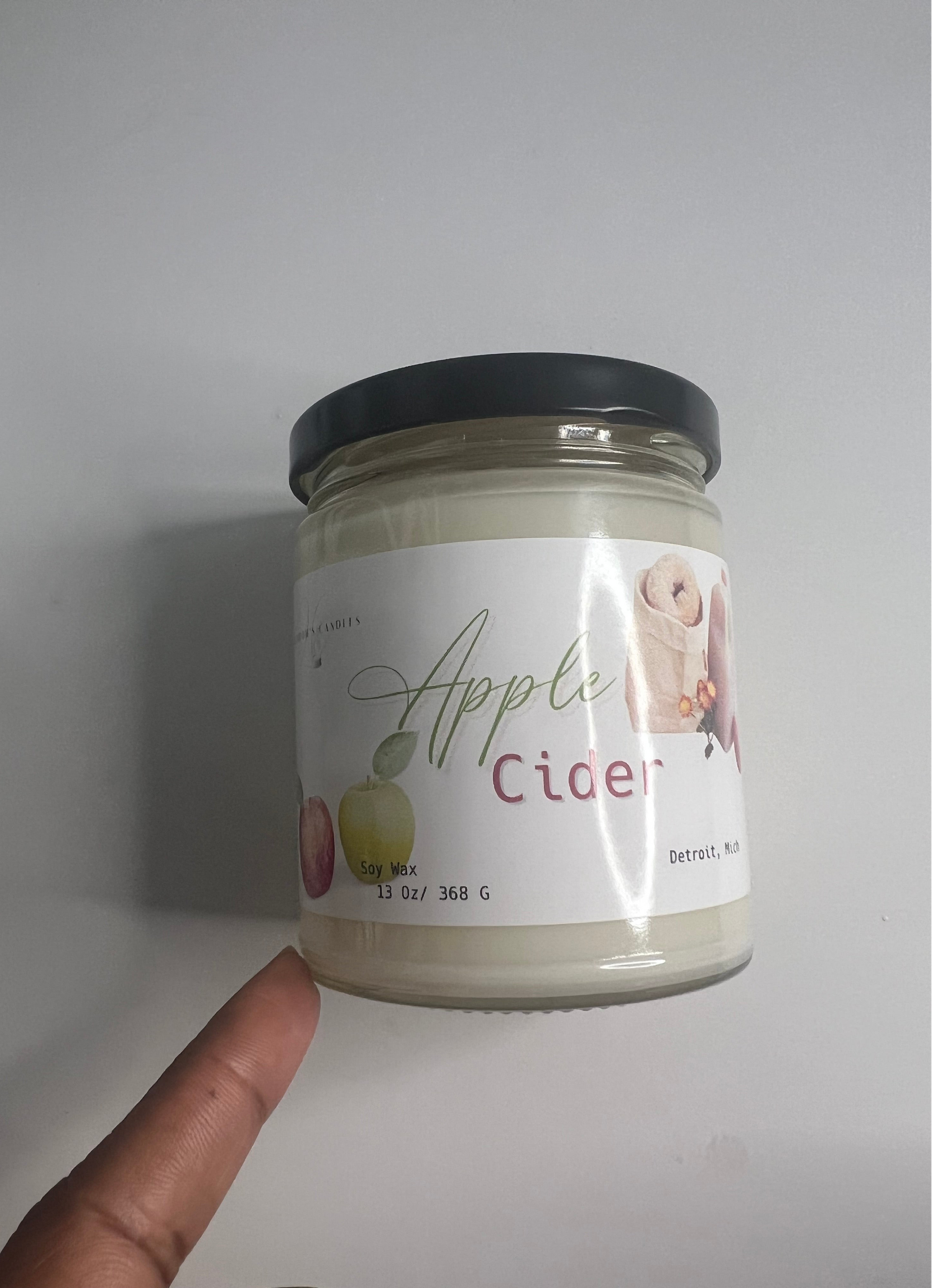 Apple Cider Soy Candle – 100% Handmade with Natural Soy Wax