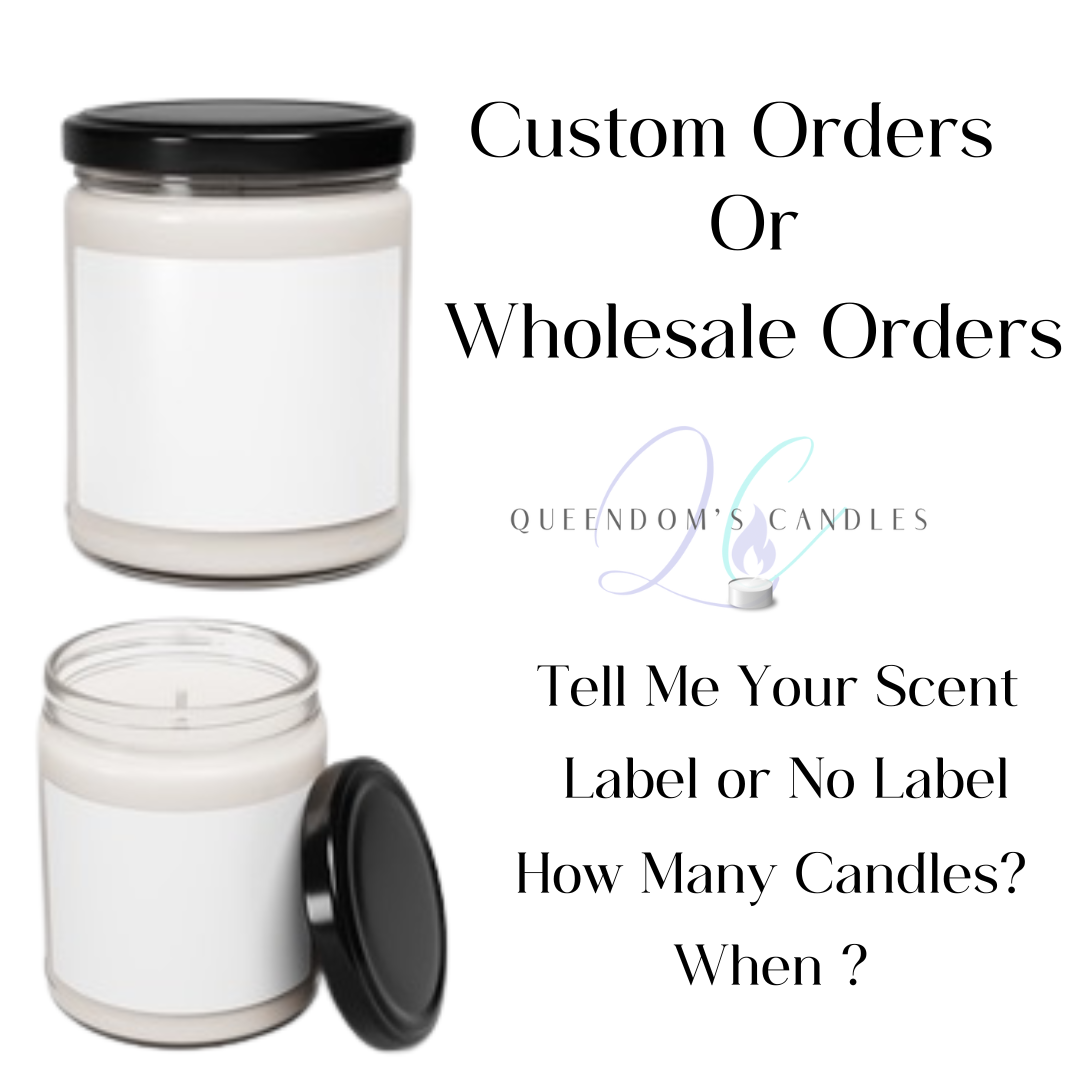 Blank Label Candles l Bulk order l Soy Wax candles l Variety Scents